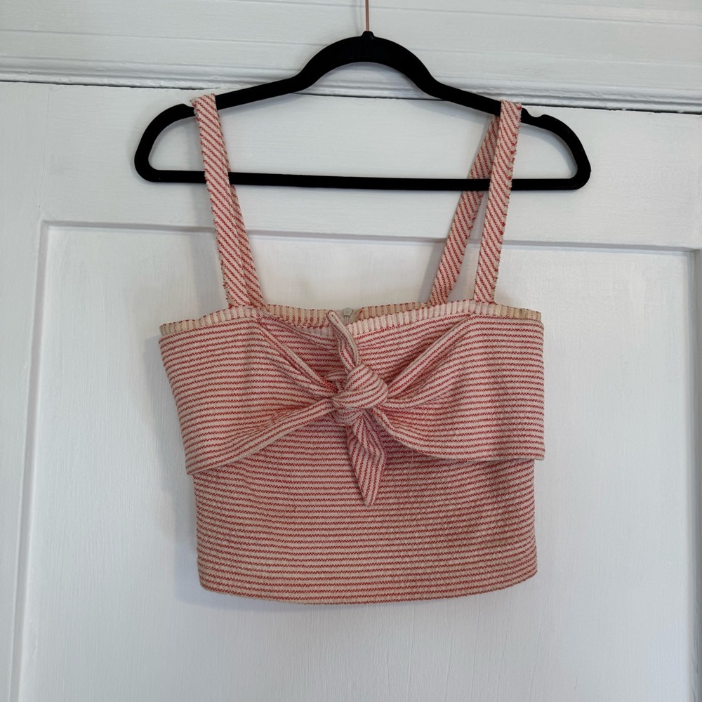 Bec & Bridge Peaches and Cream Knit striped tank top